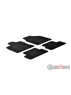 Original Gledring Passform Fußmatten Gummimatten 4 Tlg.+Fixing - Nissan Qashqai 2007-2013